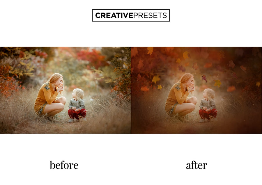 Autumn Leaves Overlays - Photoshop Overlays - CreativePresets.com
