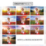 Wild Poppies Leaves Overlays - Photoshop Overlays - CreativePresets.com