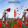 Wild Poppies Leaves Overlays - Photoshop Overlays - CreativePresets.com