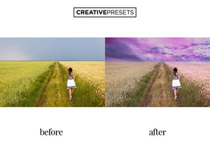Cloudy Sky Overlays - Photoshop Overlays - CreativePresets.com