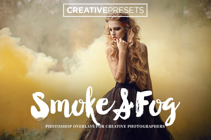 Realistic Smoke and Fog Overlays - Photoshop Overlays - CreativePresets.com