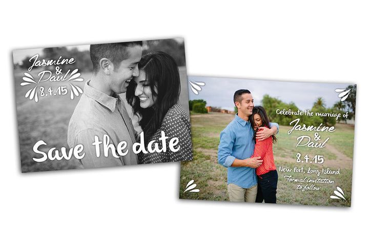 Save the Date - Modern Card - Photoshop Templates - CreativePresets.com